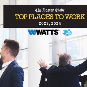 Watts Named A Top Place to Work in Massachusetts... Again!