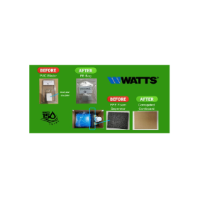Watts Significantly Reduce Plastic in Packaging