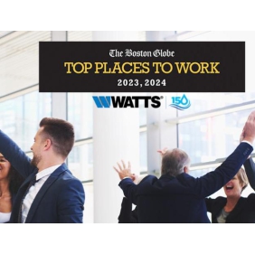 Watts Named A Top Place to Work in Massachusetts... Again!