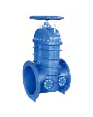 BS Flanged Resilient NRS Gate Valve with Bypass outlet (Z45XL)