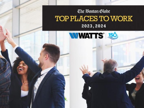 Watts Named A Top Place to Work in Massachusetts... Again!