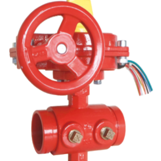 BS Grooved  Butterfly Valve with Tamper Switch (XD381XC)