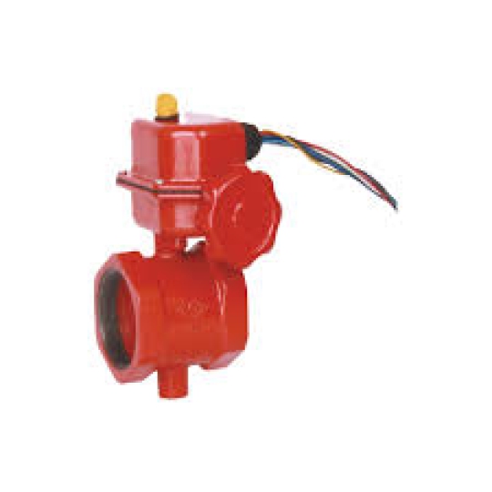 BS Threaded Butterfly Valve Gear Operated, with Tamper Switch (XD311X)