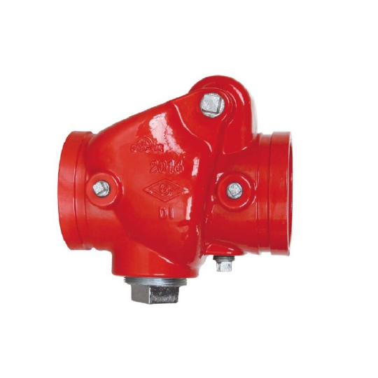 BS Swing Check Valve Rubber seal Grooved end / big drain hole (H84XF4)
